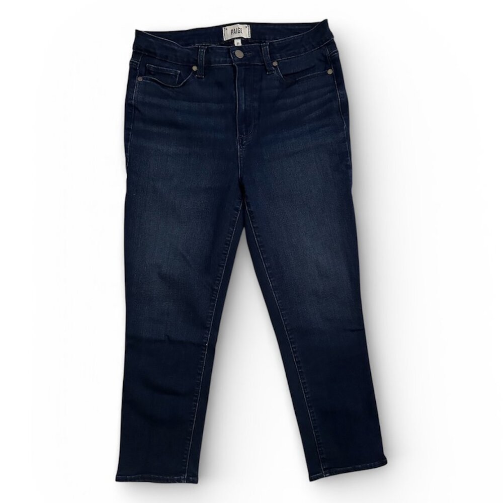 PAIGE Hoxton Slim Crop Jeans – Dark Wash (Size 31)